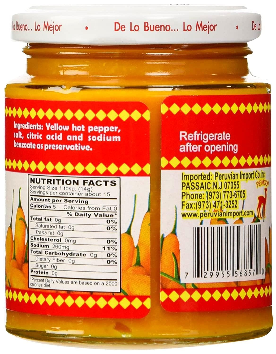 Inca's Food Aji Amarillo Yellow Hot Pepper Paste - 7.5 oz