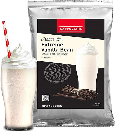 Cappuccine Extreme Vanilla Bean Frappe Mix, 3 Pound (Pack of 1)