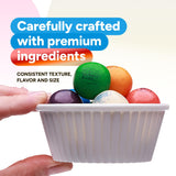 Gumballs for Gumball Machine - Assorted Fruit Flavored Gum Balls - 0.5" Mini Bubble Gums - 23.8LB Bulk Refill for Vending Machines - Chewing Gum