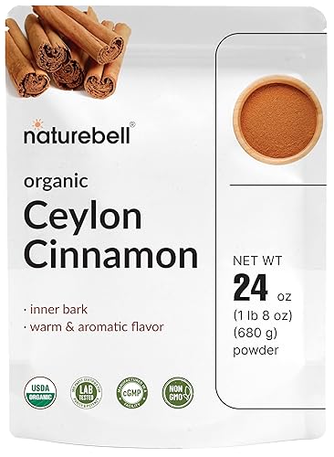 Organic Ceylon Cinnamon Powder, 24 oz | True Sri Lanka Bark Source - Freshly Ground Sticks - Raw Cinnamon Spice Flavor & Aroma - Non-GMO, Filler Free