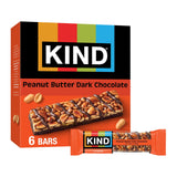 KIND Healthy Snacks Bars, Peanut Butter Dark Chocolate, Gluten Free, Low Sodium Snacks, 7g Protein, 6 Count