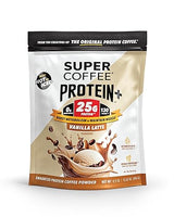 SUPER COFFEE Protein+, Instant Protein Coffee (0g Added Sugar, 25g Protein, 130 Calories),14 Oz | Keto Iced Smart Coffee Drinks (Vanilla)