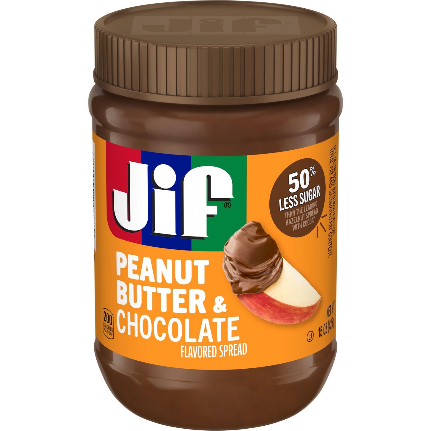 Jif Peanut Butter & Chocolate Flavored Spread, 15 Oz. Jar