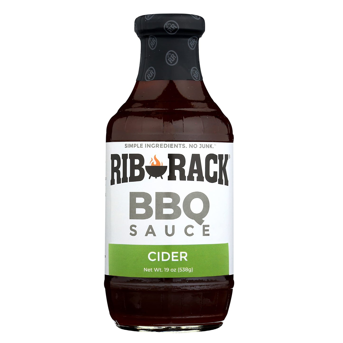 Rib Rack Campfire Cider BBQ Sauce, 19 Ounce (Pack of 6)