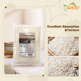 Apexy Premium Long Grain Sweet Rice 5 lb - Glutinous Sticky Rice, Non-GMO | Perfect for Asian Desserts, Sushi, Dumplings & Sticky Rice Dishes | Soft, Chewy Texture