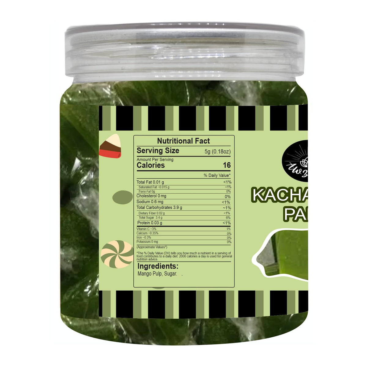 Awzlwn Indian Taste Candy (8.81 OZ / 250 GM, Kacha Aam Papad)