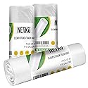 NETKO Clear Kitchen Trash Bags 7-10 Gallon Clear Plastic Garbage Bag for Kitchen, Home, Office, Bathroom - Wastebasket Bin Liners - High Density