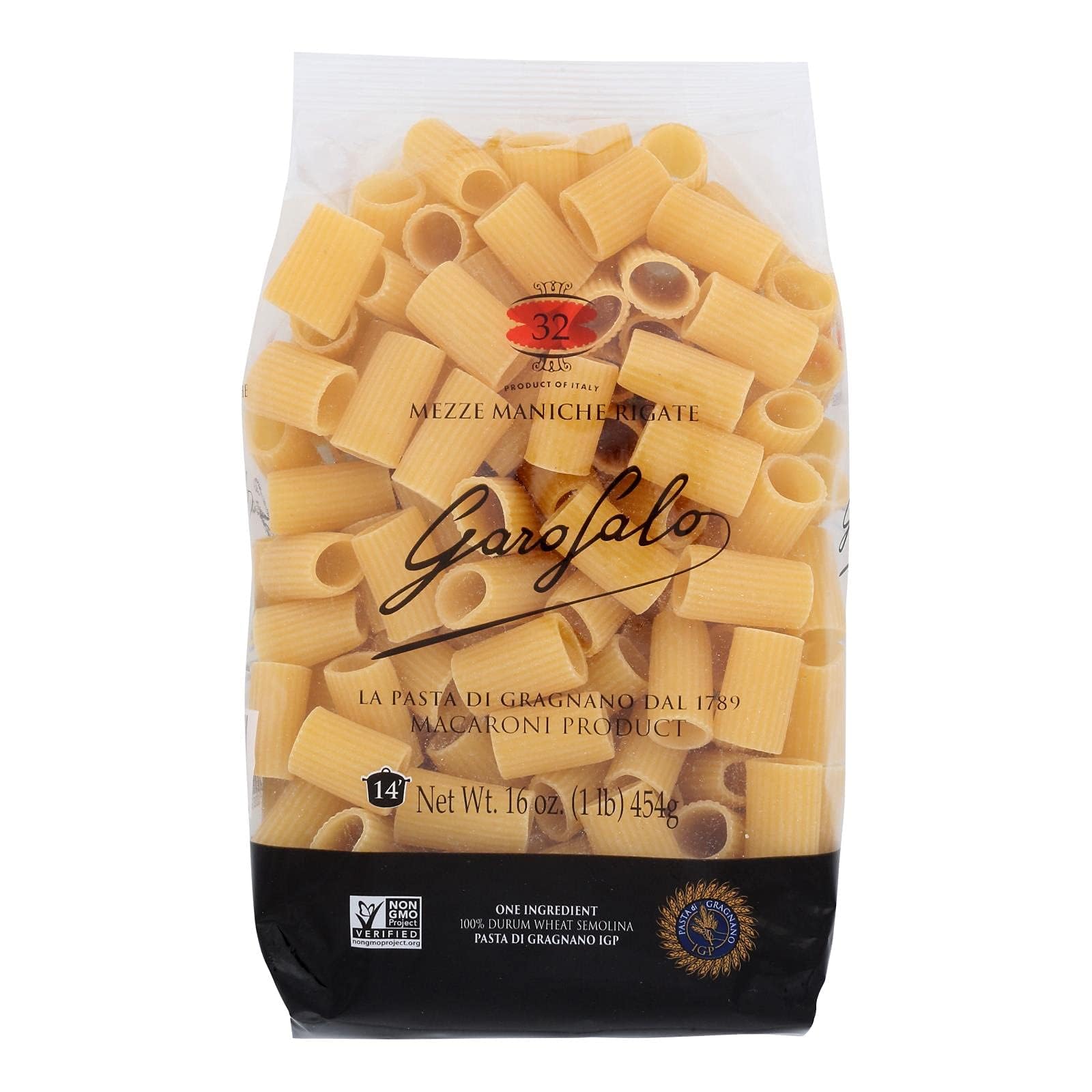 YBW Garofalo Mezze Maniche Rigate, 1 lb.