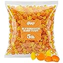 Butterscotch Hard Candy 5 LB Bulk Bag - Individually Wrapped Candy - Yellow Butter scotch Discs Candies for Office, Parties, Bowls and Holidays