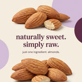GoodSam Foods - Organic Raw & Unsalted Almonds 1.25lbs (2x10oz Bags) - Regeneratively Farmed California Almonds for Snacking Cooking and Baking