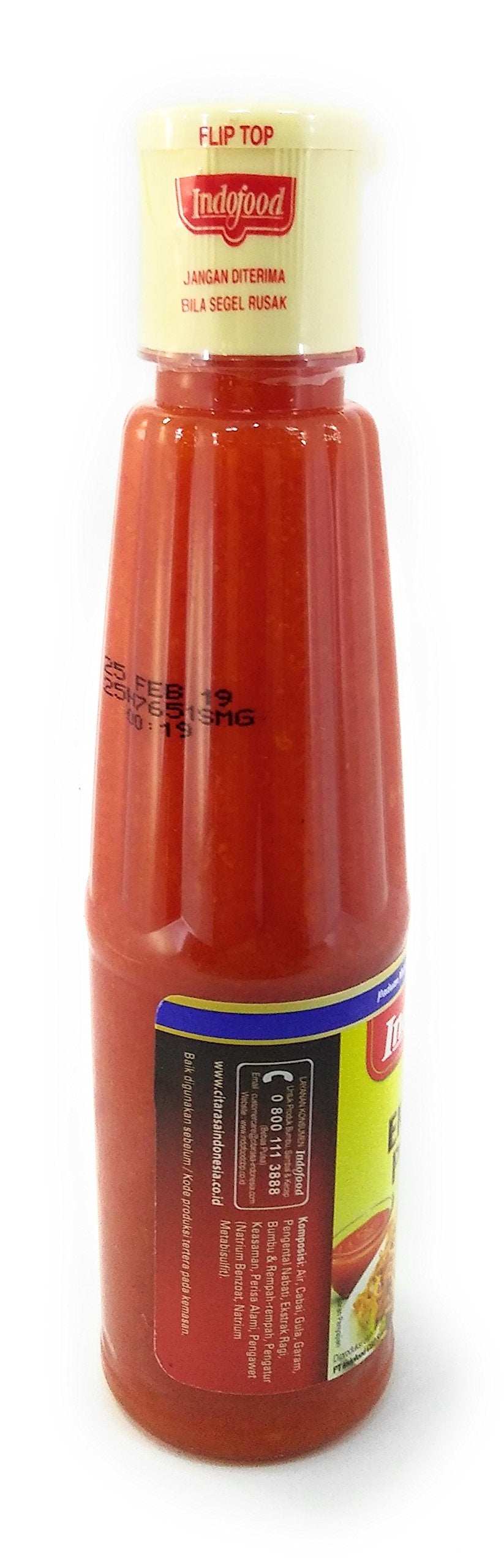 Indofood Sambal Extra Pedas - Chili Sauce, 140 ml (Pack of 3)