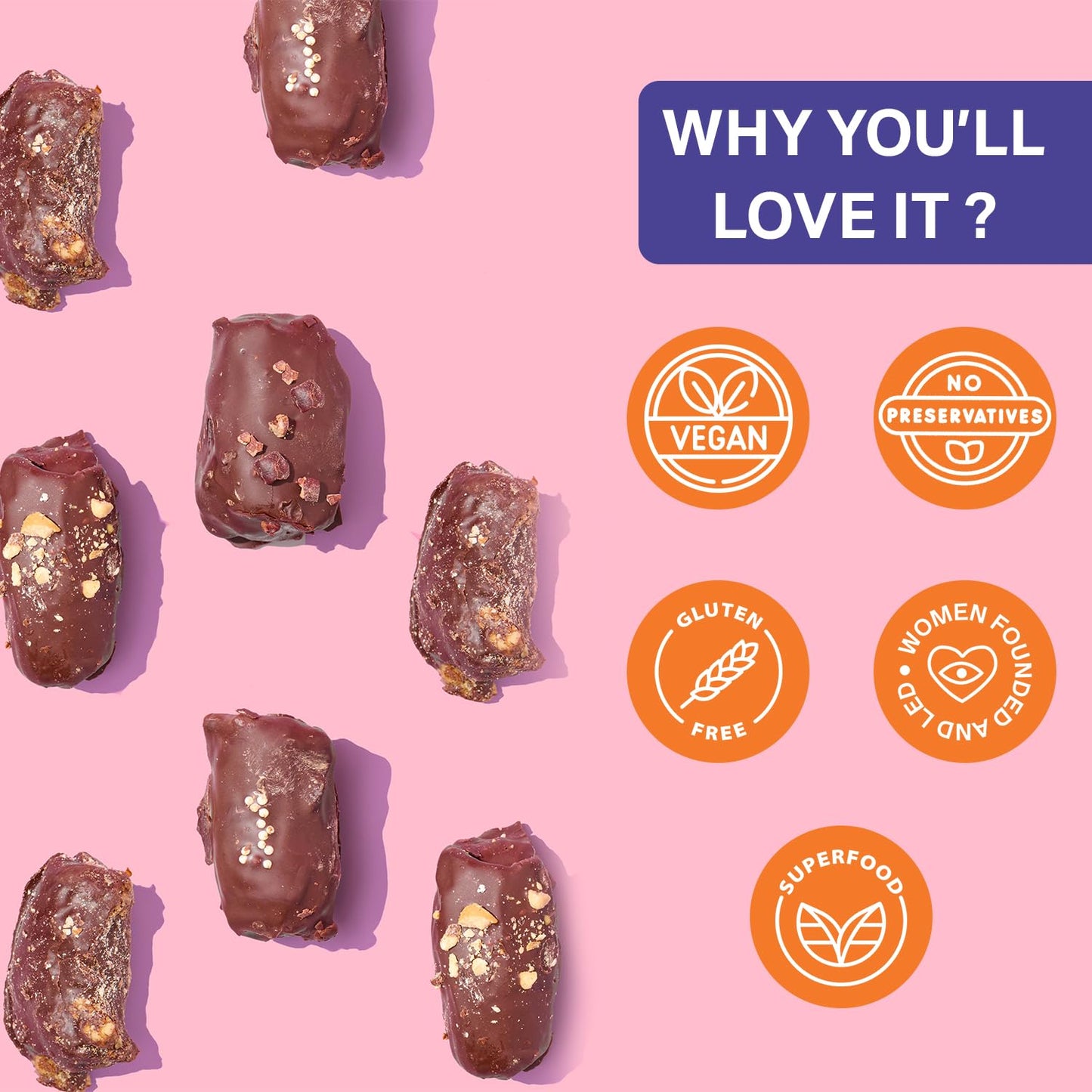 Date Better Stuffed Medjool Dates Variety Pack - Dark Chocolate-Covered Dates Filled With Peanut Butter, Hazelnut, Cashew Lime & Almond Java | No