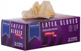 Premium Guard - Disposable Latex Gloves, Powder Free, 100 gloves per Box, Size - XL