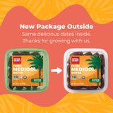 Natural Delights Medjool Dates Pitted - Non-GMO Verified Fruit, Good Source of Fiber & Potassium, Naturally Sweet, Snack for On-The-Go, Large & Plump