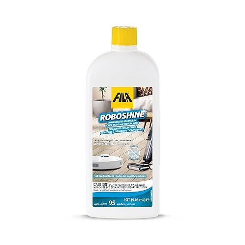 FILA Surface Care Solutions, ROBOSHINE, Detergent for All Robot Vacuum and Mop Combo and Wet Dry Vacuum Cleaner, Up to 100 Washes, Hard Floor Cleaner