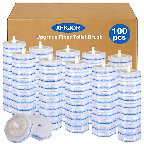 100 Count Toilet Wand Refills for Clorox Toilet Wand - Upgrade 3-Layer Thickened Toilet Brush, Replacement Heads for Clorox Toilet Wand Refills, 5X