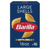 Barilla Large Shells Pasta, 16 oz. Box - Non-GMO, Made with Durum Wheat Semolina - Kosher Certified