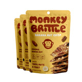 Monkey Brittle Healthy Snacks, Crispy Plant-Based Treats for Kids & Adults, Vegan & Gluten-Free, All-Natural Snack for School, Sports, Camping