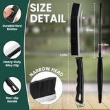 Crevice Cleaning Brush Set - 6Pcs Hard Bristle Cleaning Tools for Grout, Tile Floors, Gaps & Narrow Spaces - Small Grout Scrub Brush for Cleaning