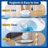 Swilsweep 120 Count Toilet Bowl Wand Refills, Disposable Toilet Cleaner Refills, Disposable Wand Heads Compatible with Clorox and The Most Toilet