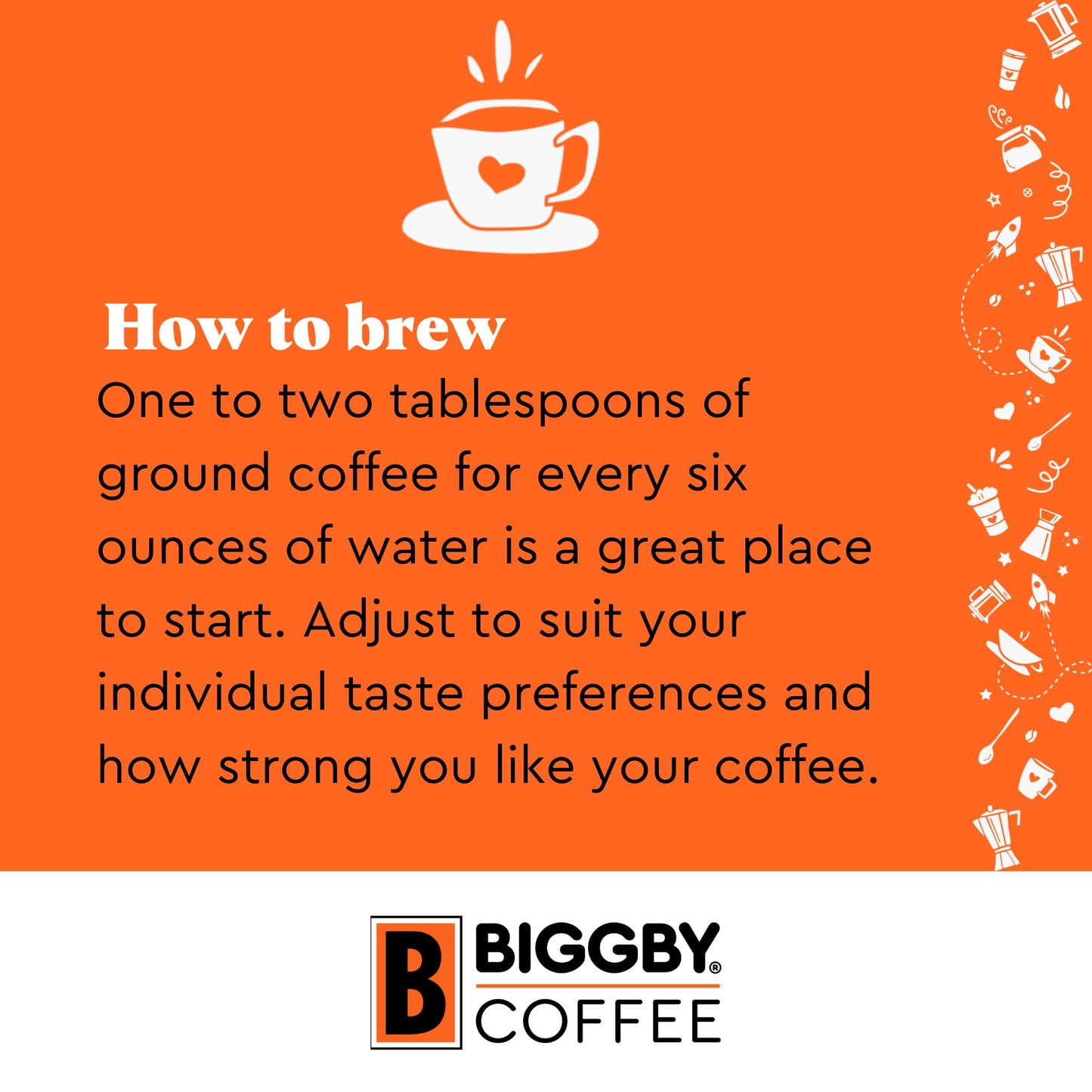 BIGGBY Best Ground Coffee, 100% Farm-Direct, 2lb Bag, Medium Roast