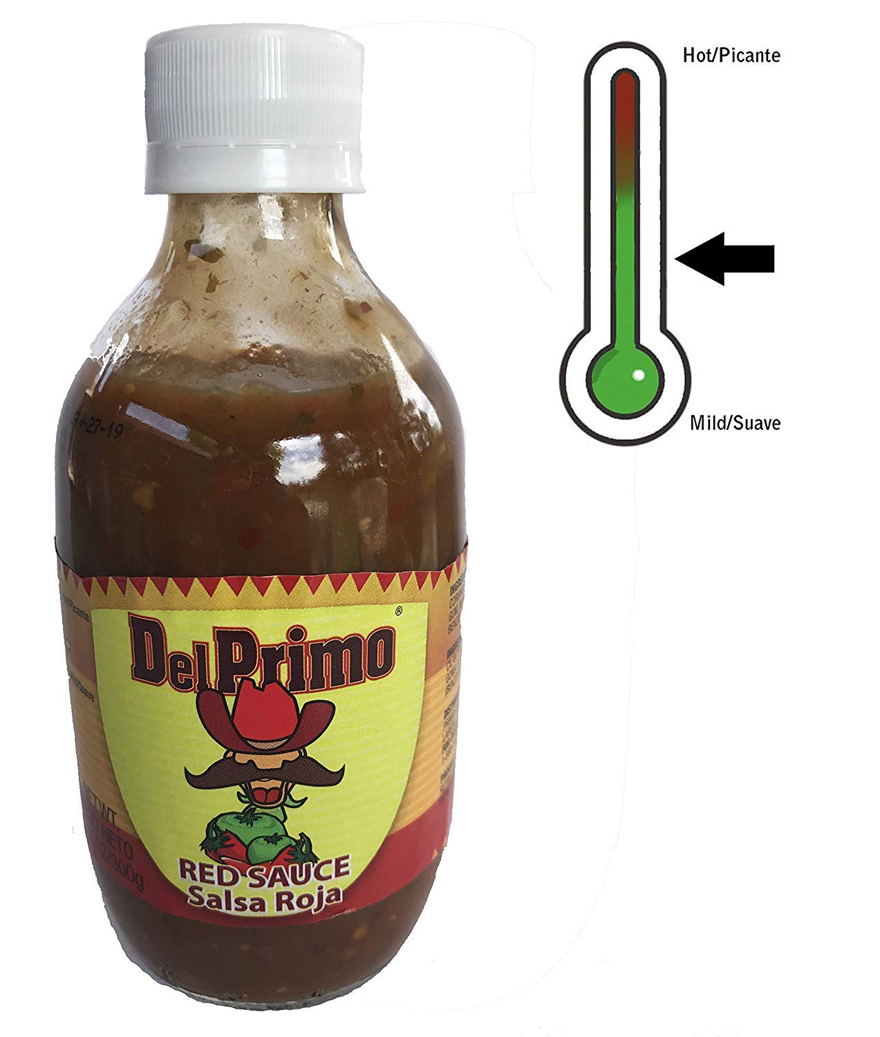 Del Primo Salsa Sauce 10.5oz Bottle (Pack of 6) Choose Flavor Below (Salsa Roja - Red Sauce)