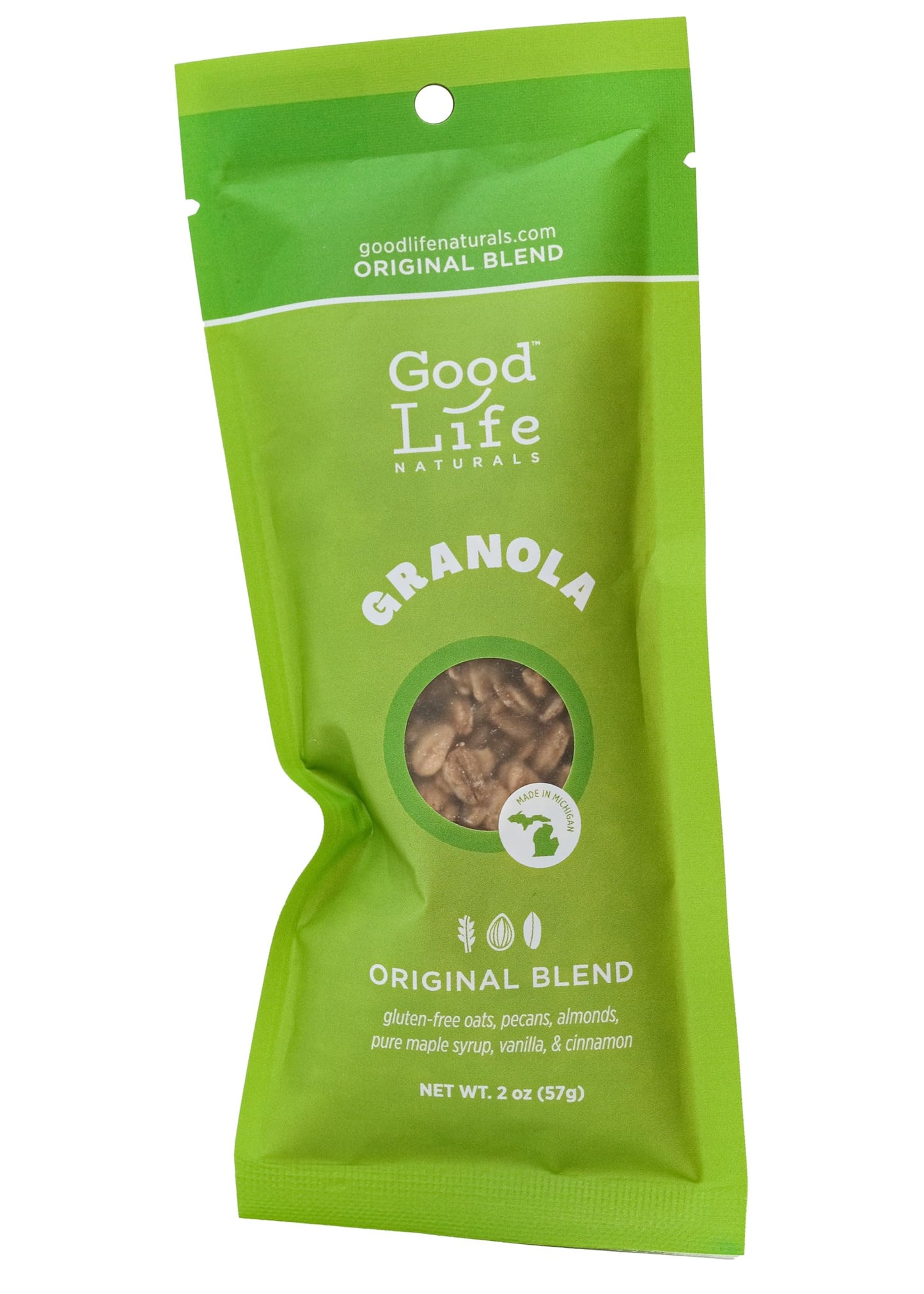 Good Life Natural’s Granola Cereal - 2oz Snack Packs | Individual Packs | Natural Ingredients | Almonds, Vanilla, & Cinnamon | No Artificial Flavoring