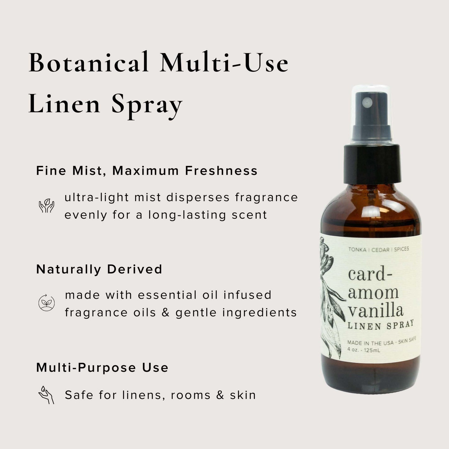 BROKEN TOP Organic Linen & Room Spray (Cardamom Vanilla)