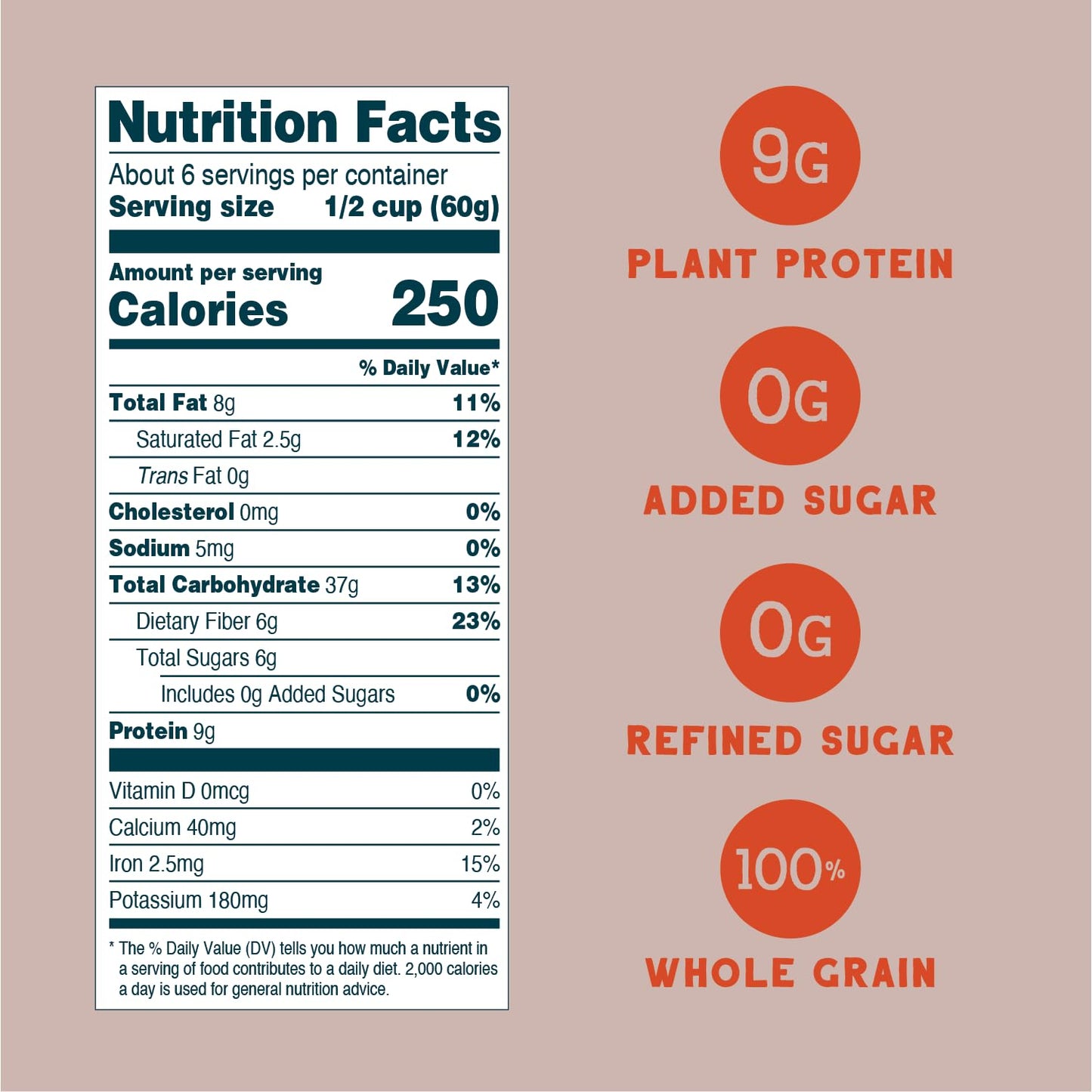 Seven Sundays Muesli Cereal, Classic Bircher Apple Cinnamon Almond, 32 Oz Bag, Gluten Free, 0g Added Sugar, Enjoy Warm, Cool or as Overnight Oats