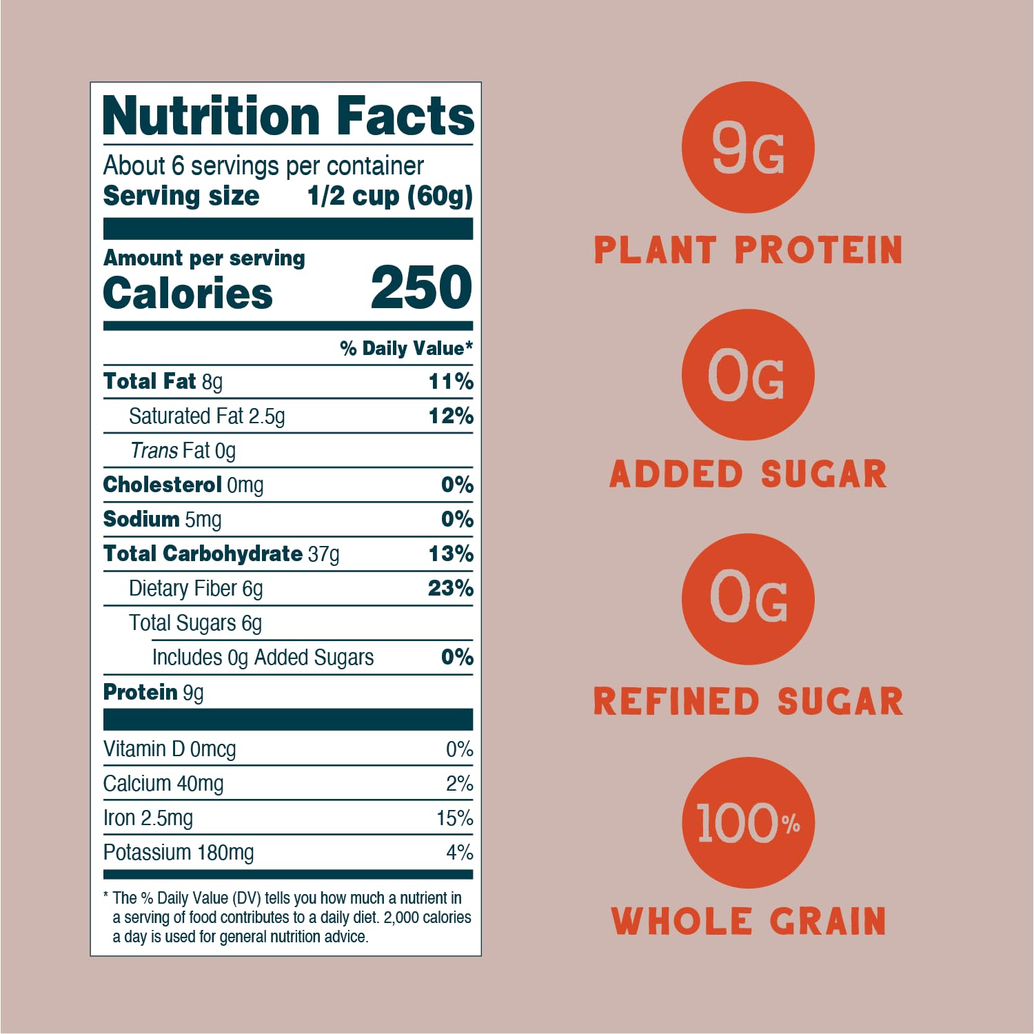 Seven Sundays Muesli Cereal, Classic Bircher Apple Cinnamon Almond, 32 Oz Bag, Gluten Free, 0g Added Sugar, Enjoy Warm, Cool or as Overnight Oats