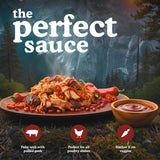 Pomegranate Fresno BBQ Sauce 3-pack - Bearfoot BBQ - Gluten Free, 13.3 oz, Small Batch, Non-GMO, No Preservatives, No Corn Syrup, No Seed Oils