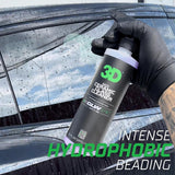 3D SiO2 Ceramic Glass Cleaner 1 Gallon - Hydrophobic Car Glass Cleaner with Rain Repellency - Optical-Grade Clarity, Streak-Free Shine & Ceramic
