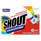 Shout Color Catcher Sheets for Laundry, Allow Mixed Washes, Prevent Color Runs and Maintain Original Clothing, 24 Count (Pack of 1)