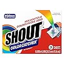 Shout Color Catcher Sheets for Laundry, Allow Mixed Washes, Prevent Color Runs and Maintain Original Clothing, 24 Count (Pack of 1)