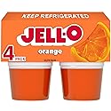 Jell-O Original Orange Artificially Flavored Ready-to-Eat Gelatin Snack Cups, 4 ct Cups