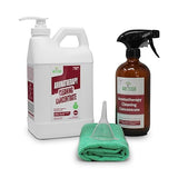 Naeterra Aromatherapy Cleaning Starter Kit - 64oz Plant-Based Concentrate, 16oz Amber Glass Bottle, Funnel & Cloth - Legendary Apothecary Botanical