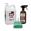 Naeterra Aromatherapy Cleaning Starter Kit - 64oz Plant-Based Concentrate, 16oz Amber Glass Bottle, Funnel & Cloth - Legendary Apothecary Botanical