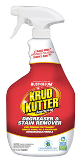 Krud Kutter Original Cleaner Degreaser Spray, 32 oz, Heavy Duty Multi Surface Cleaner for Grease, Oil and Tough Stains, Ready to Use for Kitchen