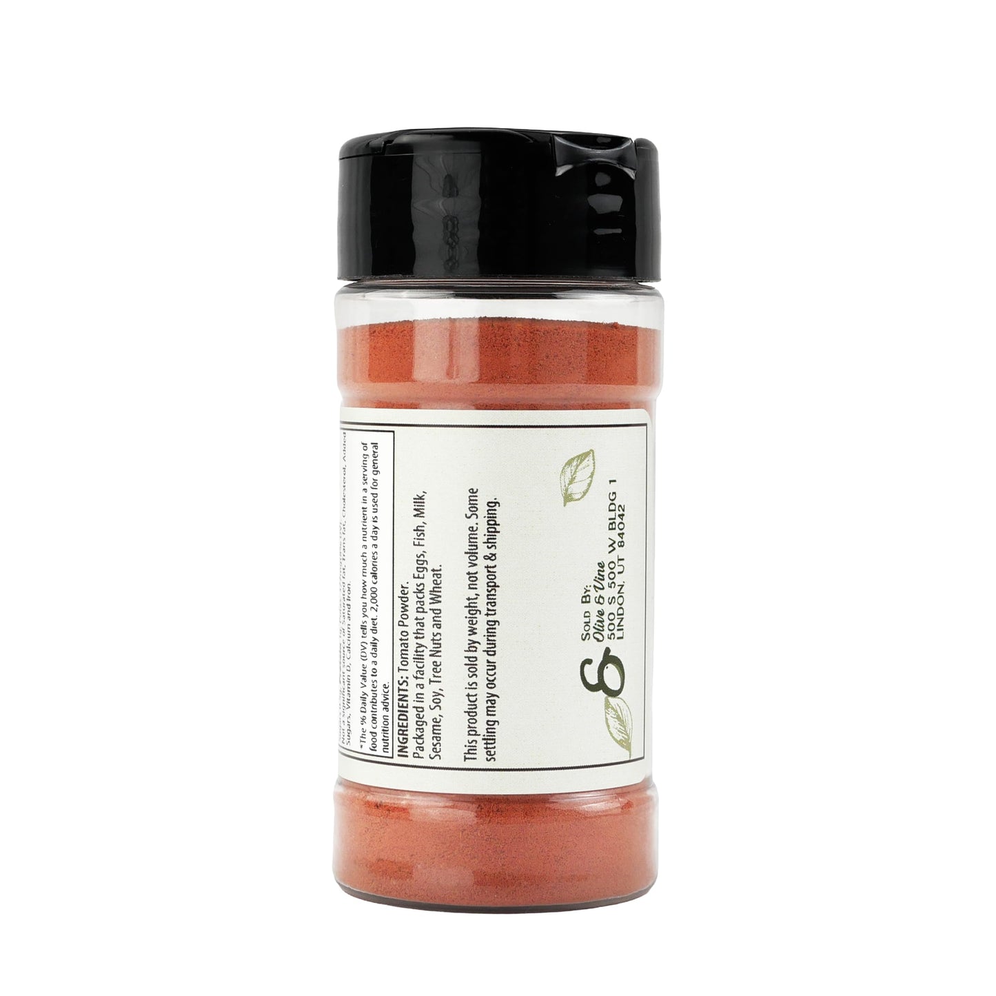 Olive & Vine Tomato Powder, Rich Tomato Flavor, For Sauces & Soups, Authentic Taste, For Global Recipes (2.4 Ounce)