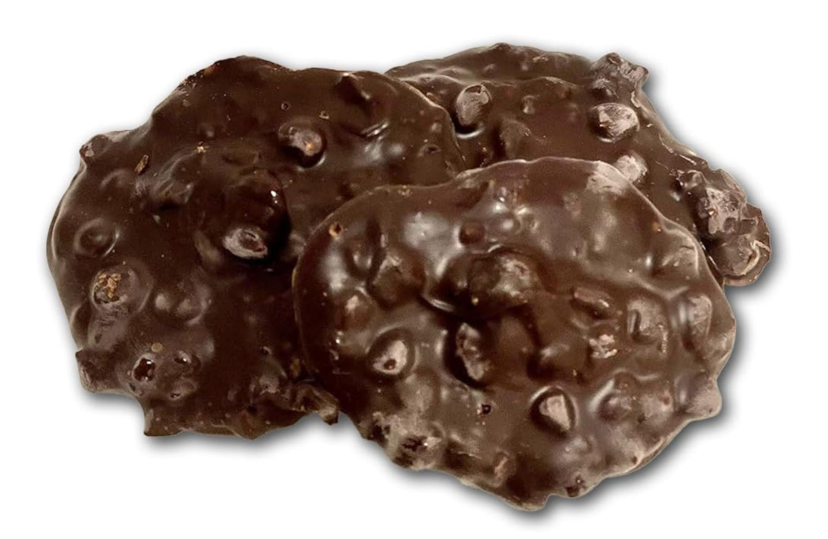 US Sweets Vegan Dark Chocolate Almond Clusters - Rich Dark Chocolate Covered Almonds | Dairy Free | Delicious Gift | Handmade in Small Batches |