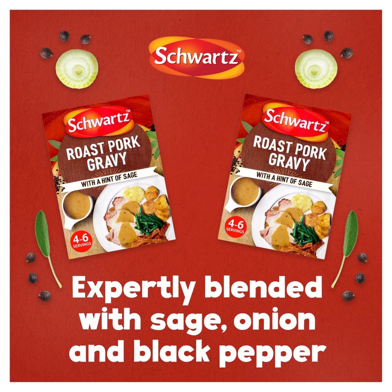 Schwartz Roast Pork & Sage Gravy Mix (25g)