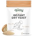 Quay Naturals Instant Dry Yeast 8 oz | Fast-Acting, No Proofing Needed | Ideal for Bread, Pizza, Bagels & Pastries | Gluten-Free, Non-GMO, Vegan