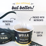 Wella Cereal Oatmeal Alternative, Gluten-Free Breakfast Hot Cereal, Grain-Free Paleo Organic Vegan High Protein Superfood, Plant-Based Non-GMO, Low in