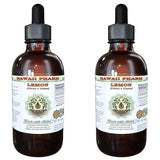 Lemon Alcohol-Free Liquid Extract, Lemon (Citrus x Limon) Dried Peel Glycerite Hawaii Pharm Natural Herbal Supplement 2x4 oz