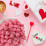 Mother's Day Cherry Jelly Hearts Candy, 2lb Pack of Mother's Day Candy Bulk, Ideal Gummy Candy for Parties, Classroom Exchanges and Gift Bags, Perfect