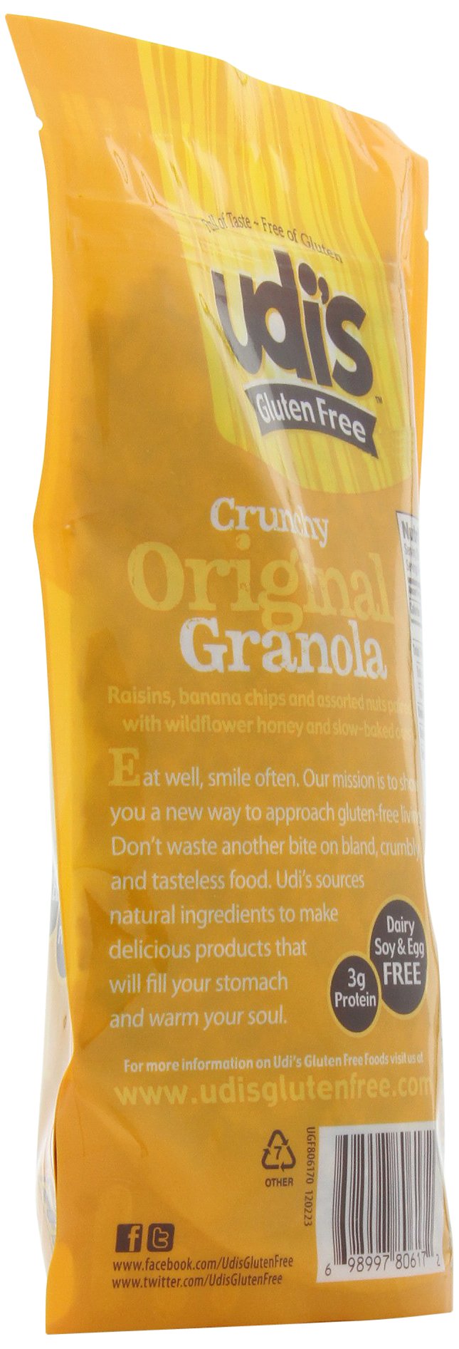Udi's Gluten Free Granola, Original, 12 Ounce (Pack of 3)