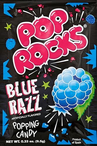 Pop Rocks popping Candy Blue Razz flavour 9.5g
