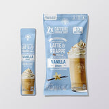 The Frozen Bean Vanilla Bean Frappe & Latte Instant Mix (10 Sticks), Made with Arabica Coffee, Double Shot Caffeine, Low Sugar & Premium Ingredients