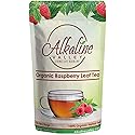 Red Raspberry Leaf Tea - 100% Alkaline and Organic - 15 Unbleached/Chemical-Free Tea Bags - Caffeine-Free, No GMO