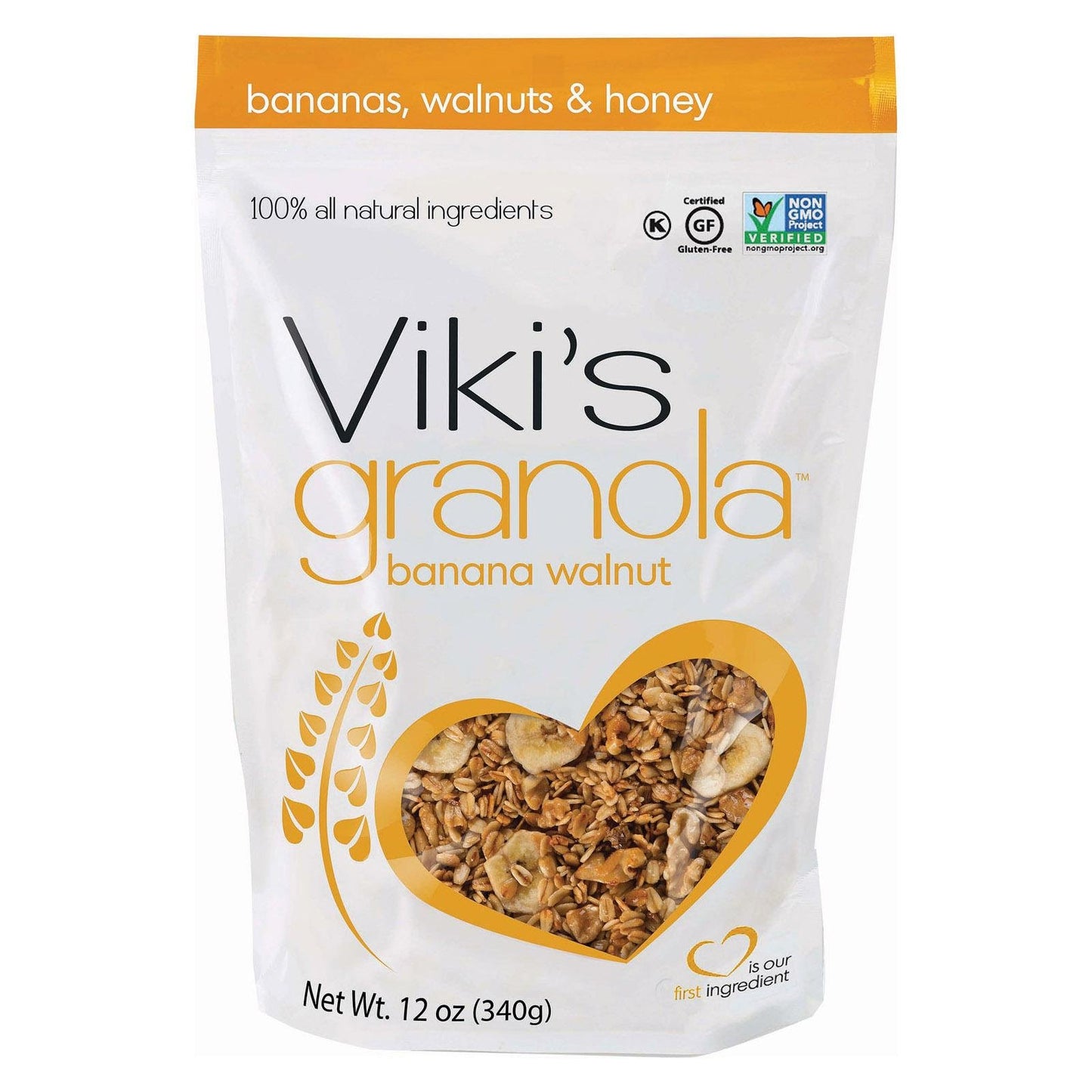 Vikis Granola Granola Bnnna Walnut 12 Oz (Pack Of 6)